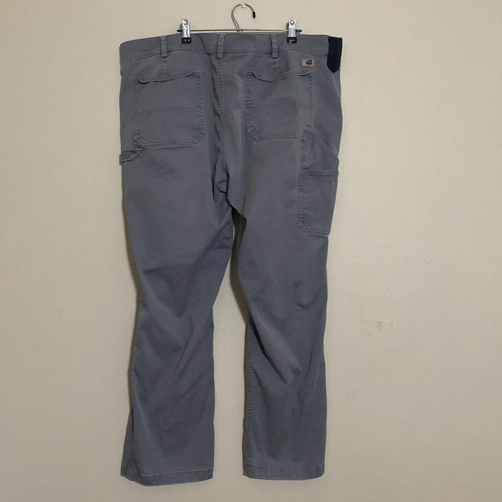 Duluth trading 40 grit Men's Gray carpenter Pants slim fit workwear office 44x30